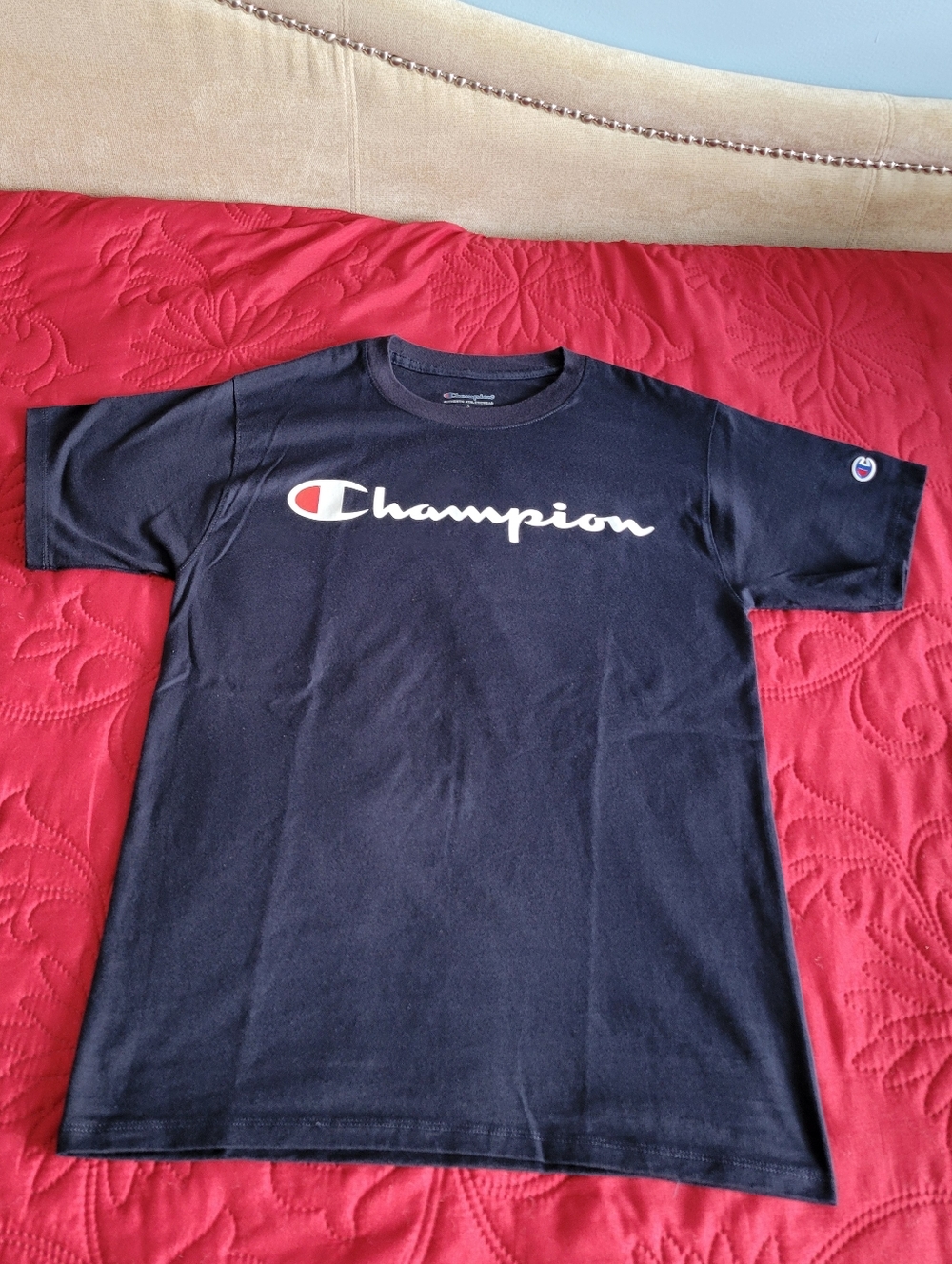 Champion t-shirt - Mens - Navy Blue - Size S - New